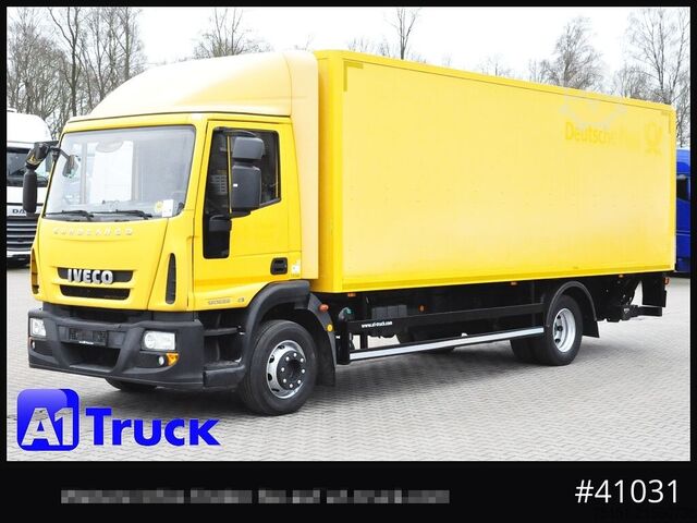 LKW mit Kofferaufbau IVECO EuroCargo 120E28, Bär LBW, Koffer,