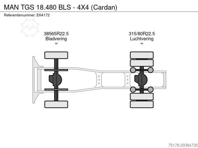 Estándar-SZM MAN TGS 18.480 BLS - 4X4 (Cardan)