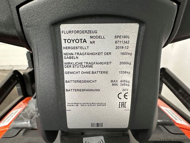 Kézi emelő Toyota SPE 160 L - TRIPLEX 5,4 m - 1049 Bts. !!!!!!