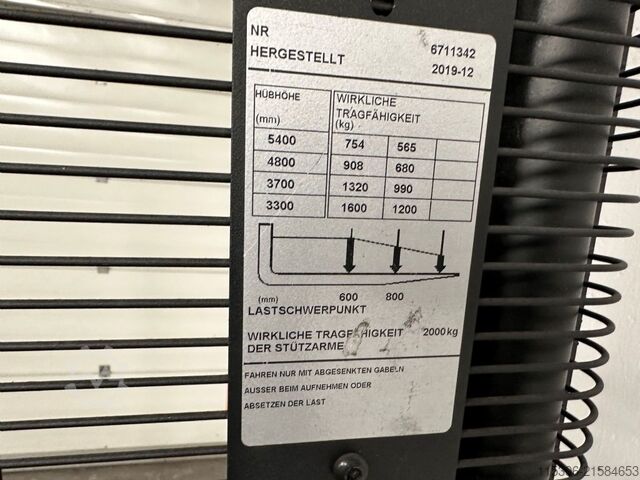 Kézi emelő Toyota SPE 160 L - TRIPLEX 5,4 m - 1049 Bts. !!!!!!