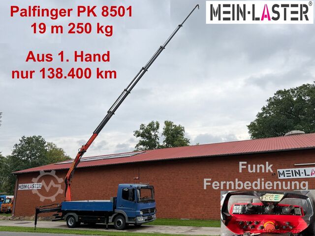 Vrachtwagen met kraanopbouw MERCEDES-BENZ 918  Atego  PK 8501 D  19m Funk 138.400km AHK
