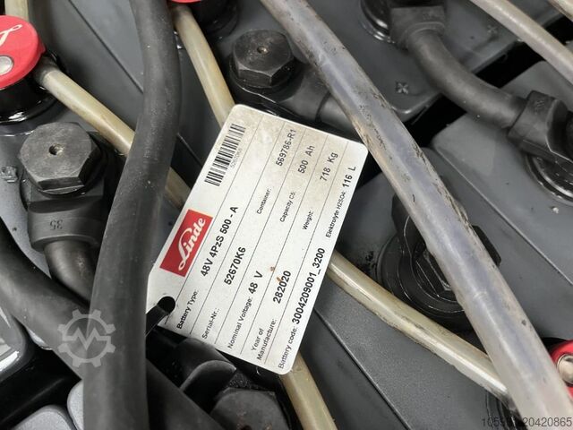 Elektrisk 3 -hjulet gaffeltruck Linde E14-02