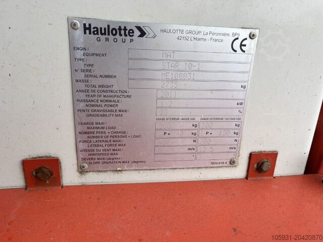 Telescopic Boom Haulotte STAR 10-1