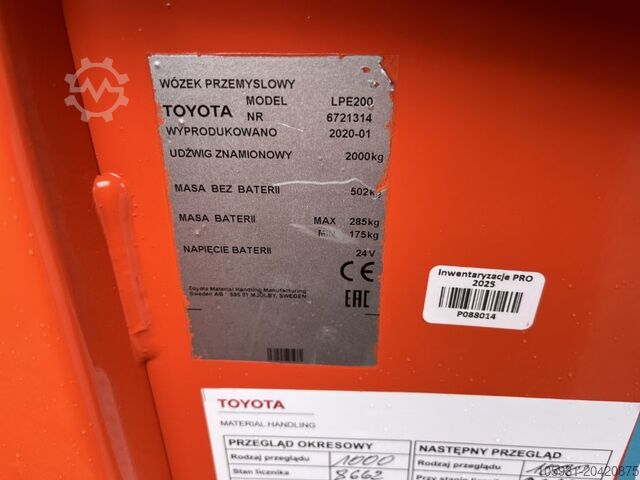 Electric Pallet Truck Toyota LPE200