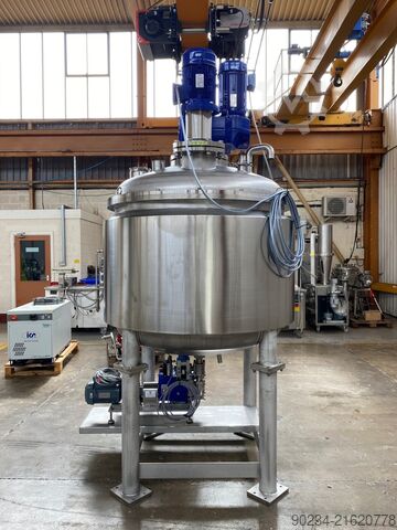 Oanvänd Joshua Greaves 1 000 liter dubbelverkande processkärl GREAVES 1000L DUAL ACTION MIXER