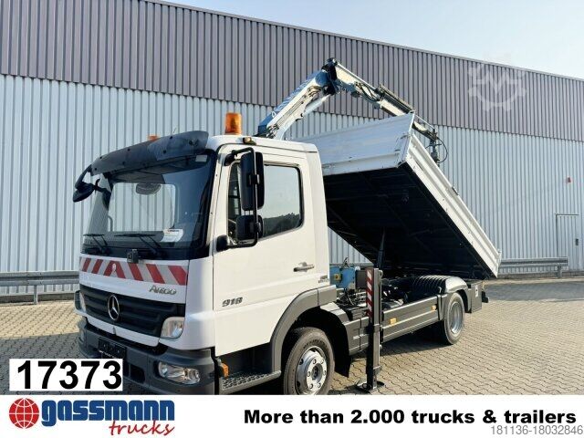 Tipper van Mercedes-Benz Atego 818 K 4x2 mit Kran Atlas AK 50.1-A2