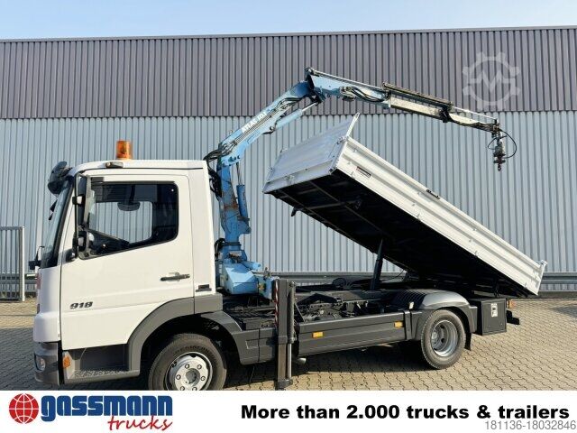 Tipper van Mercedes-Benz Atego 818 K 4x2 mit Kran Atlas AK 50.1-A2