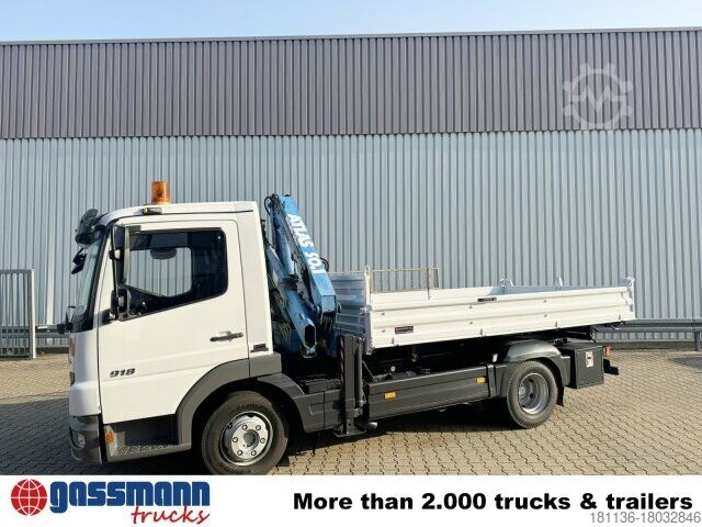 Tipper van Mercedes-Benz Atego 818 K 4x2 mit Kran Atlas AK 50.1-A2