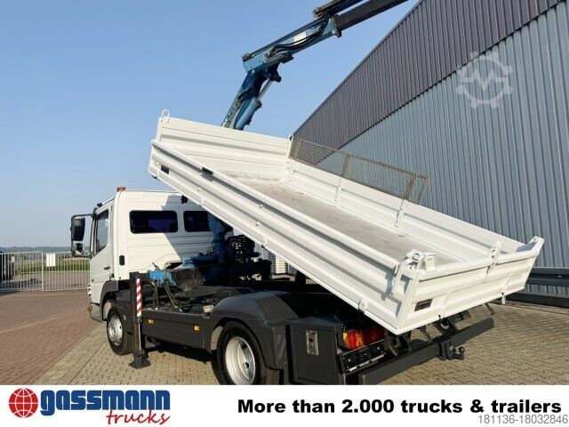 Tipper van Mercedes-Benz Atego 818 K 4x2 mit Kran Atlas AK 50.1-A2