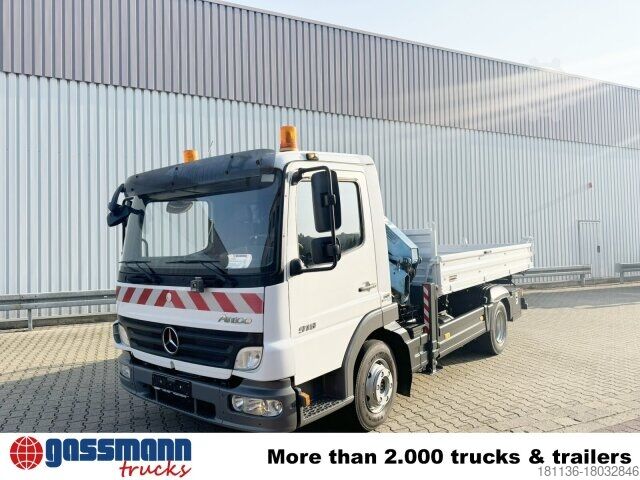 Tipper van Mercedes-Benz Atego 818 K 4x2 mit Kran Atlas AK 50.1-A2
