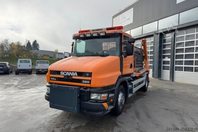 Skip truck SCANIA T380 4x2 Winterdienst Schneepflug und...