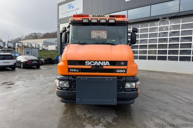 Skip truck SCANIA T380 4x2 Winterdienst Schneepflug und...