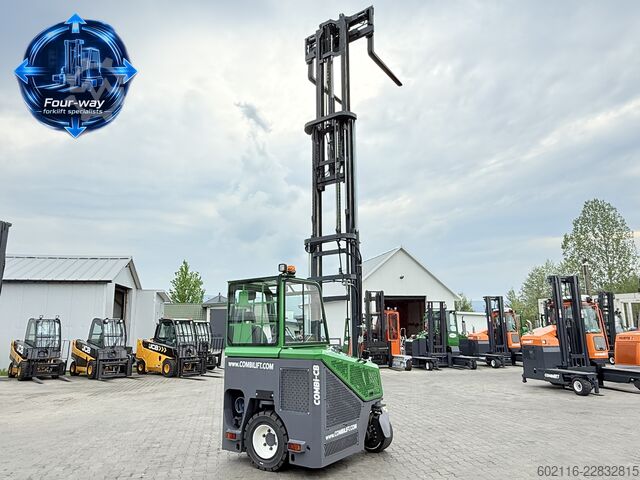 Wózek widłowy czterokierunkowy Combilift CB4000 GAS TRIPLEX 6800 POSITIONER CABIN