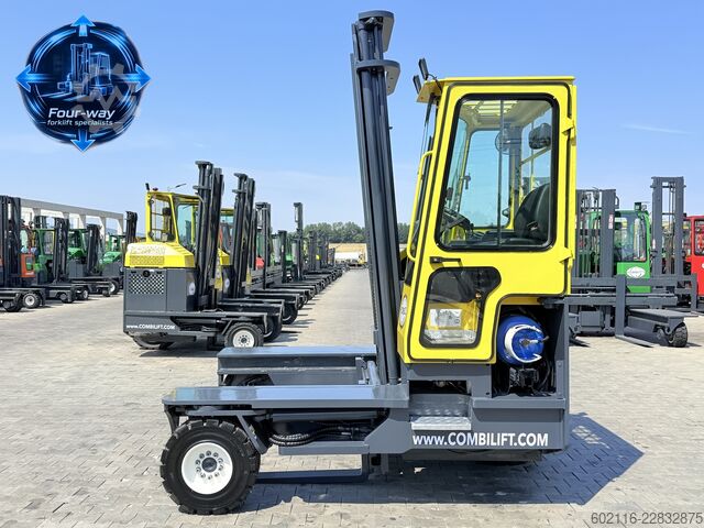 Wózek widłowy czterokierunkowy Combilift C5000L GAS DUPLEX 4550MM FULL CABIN