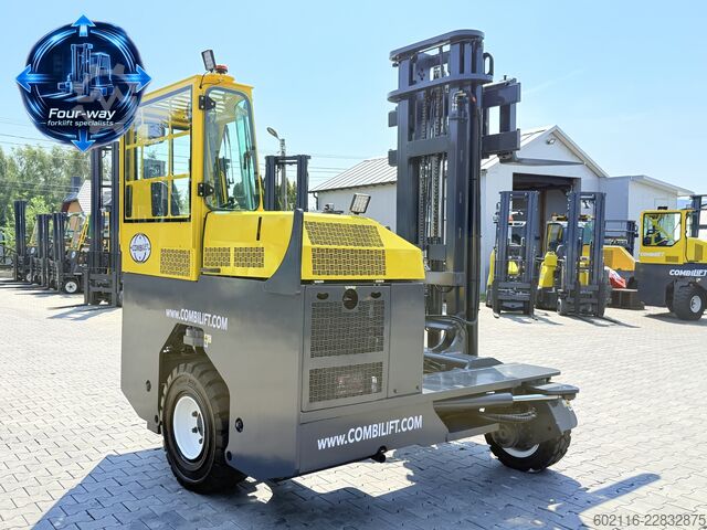 Wózek widłowy czterokierunkowy Combilift C5000L GAS DUPLEX 4550MM FULL CABIN