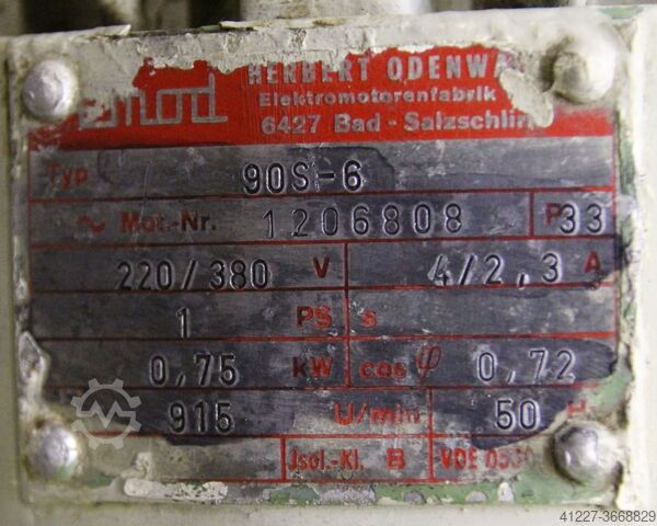 Regulowany motoreduktor 0,75 kW 4-28 obr/min Nord B5