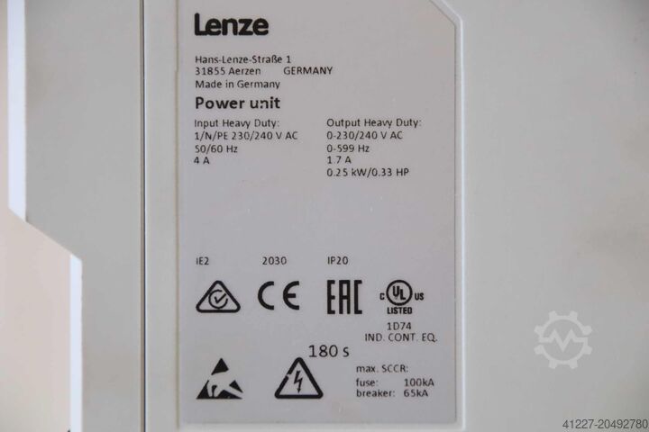 Μετατροπέας συχνότητας 0,25 kW Lenze** i550