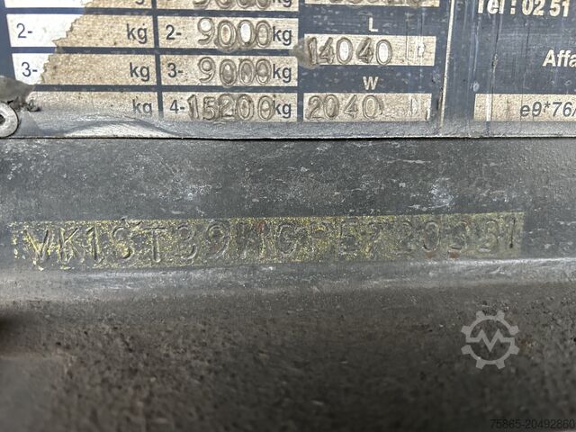 Schuifzeilen Samro ST39WGPE / Curtainside Trailer / BPW Disk / APK...