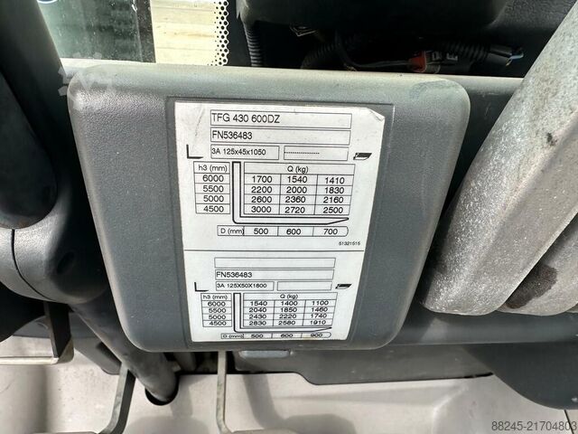 VS-22838 LPG triplex heftruck Jungheinrich TFG 430 JUNGHEINRICH TFG 430 GE180-440DZ