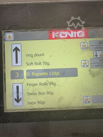 Linie pentru gogoși/hamburgeri/pâinițe König Combiline KCL6 avec station de donut