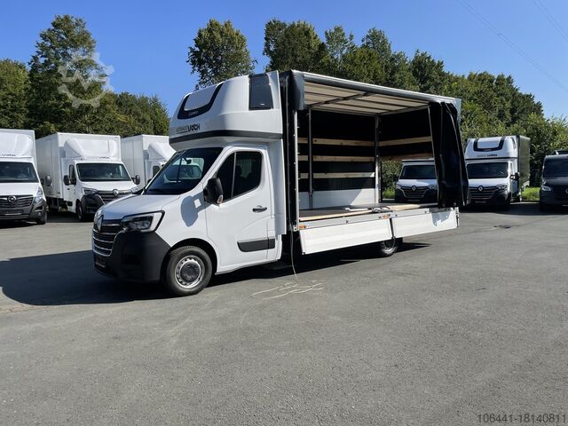 Transporter met dieplader & dekzeil RENAULT Master RED/Pritsche Plane/höhe Verstellbar