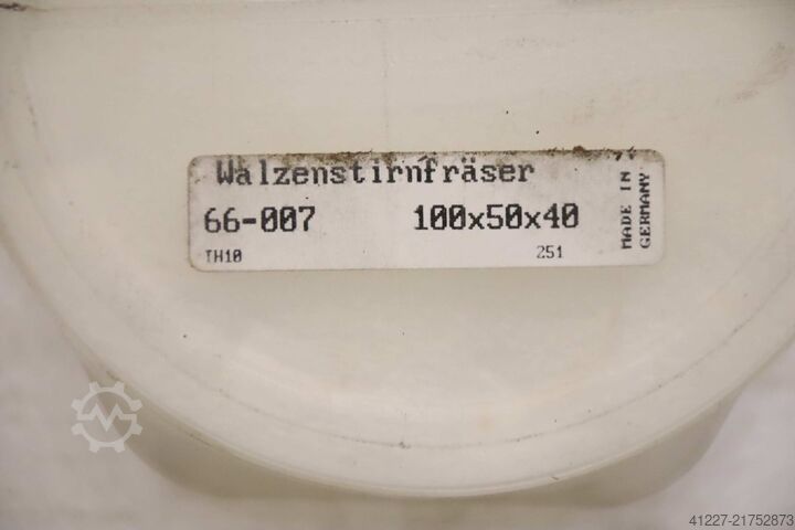 Fresa de topo cilíndrica PWZ 100x50x40  251G-TH10  66-007