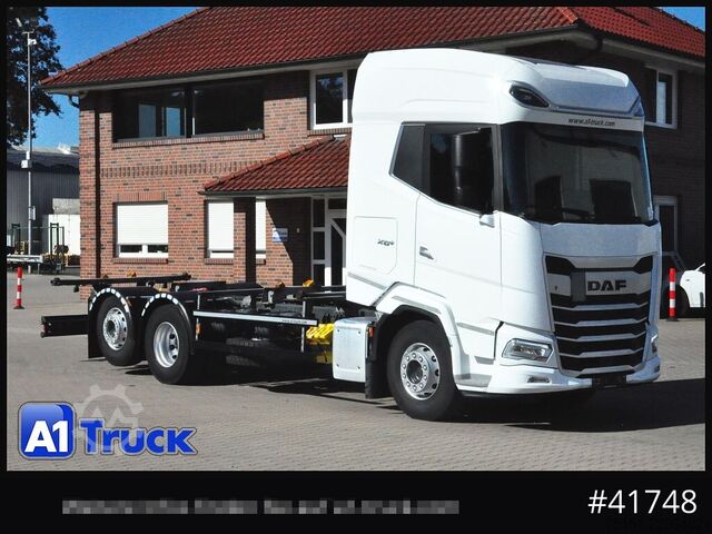 Lastbil med utbytbar kaross DAF XG+ 480 FAN Intarder Lenkachse, Steering Axle