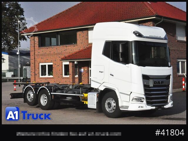 Lastbil med utbytbar kaross DAF XG+ 480 FAN Intarder Lenkachse, Steering Axle