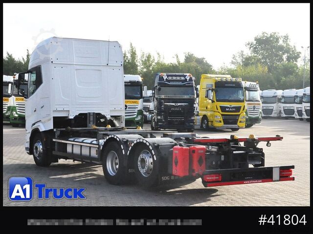 Lastbil med utbytbar kaross DAF XG+ 480 FAN Intarder Lenkachse, Steering Axle