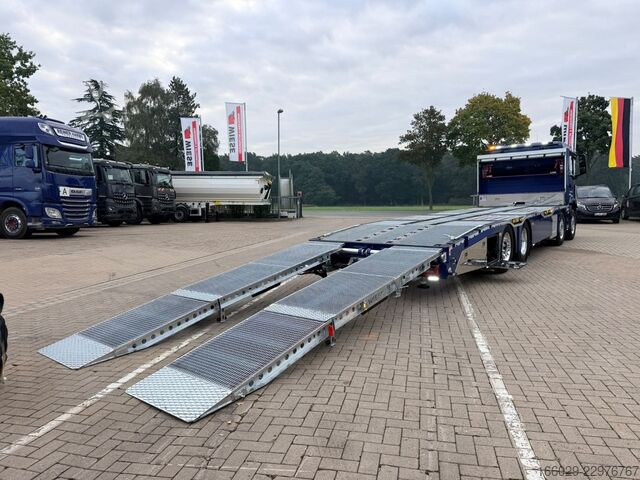 Camião porta-carros MAN TGS 35.540  Maschinentransporter mit Rampen