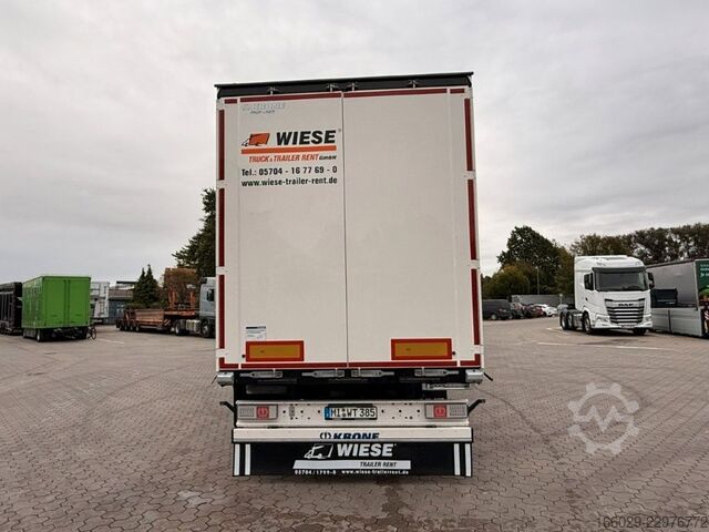 Semiremorcă deschisă cu prelată KRONE SDP 27 - Schiebeplane - Weiß