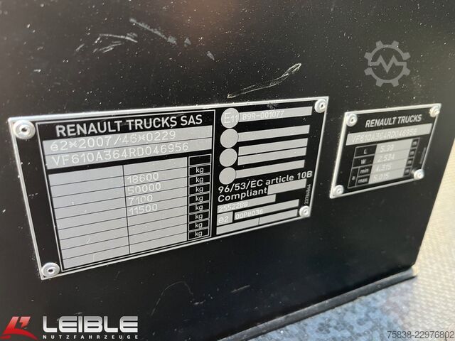 Volumen SZM RENAULT T 480 High*VollLuft*Hubplatte*Standklima*173TKM*