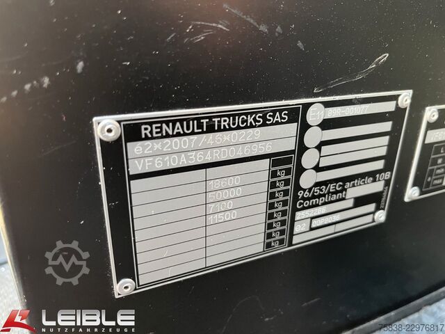Tracteur routier standard RENAULT T 480 High*VollLuft*Hubplatte*Standklima*173TKM*