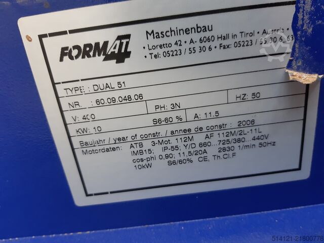 Felder Dual 51 jointer-planer thicknessing machine Felder Dual 51