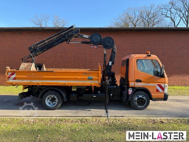 Driezijdige kipper bestelwagen FUSO Canter 7C18 3 S-Kipper /Hiab 055 12m 500 kg