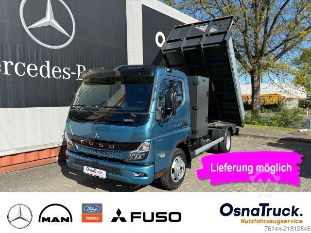 Trevägs tippbil FUSO 4C15e Hinterkipper+Box M-Batt.,Klima,2-DIN Radio