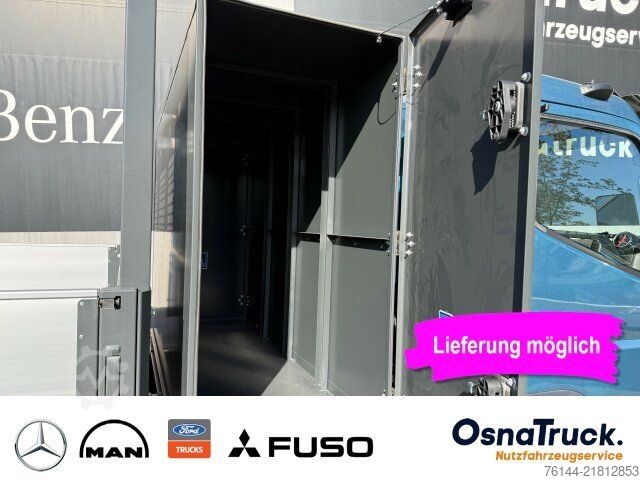 Tippbil skåpbil FUSO 4C15e Hinterkipper+Box M-Batt.,Klima,2-DIN Radio