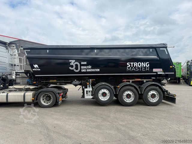 Tippsemitrailer WIELTON NW-3 Stahl Kippmulde 30 m³ Hardox
