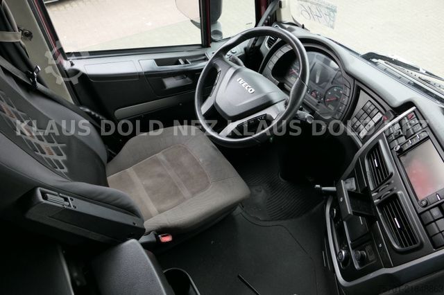 Camion cu platformă și prelată IVECO Stralis 460 PP Bordwände Retarder LBW Euro 6