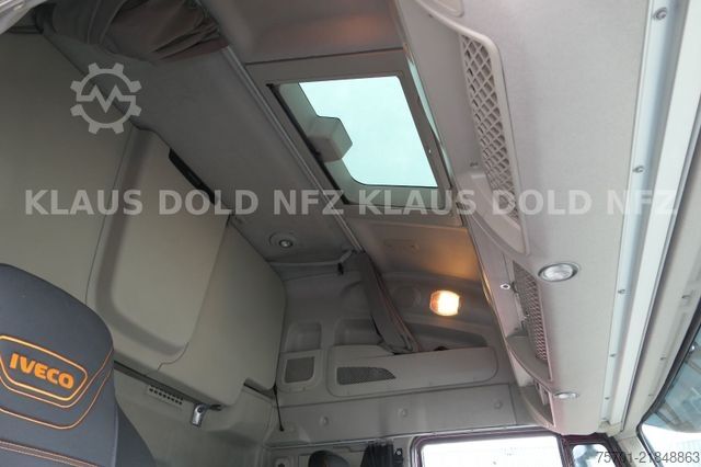 Camion cu platformă și prelată IVECO Stralis 460 PP Bordwände Retarder LBW Euro 6
