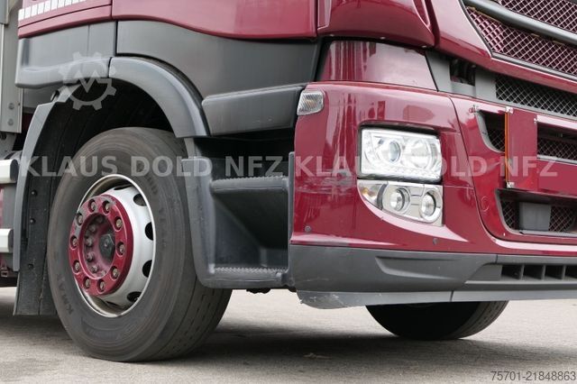 Camion cu platformă și prelată IVECO Stralis 460 PP Bordwände Retarder LBW Euro 6