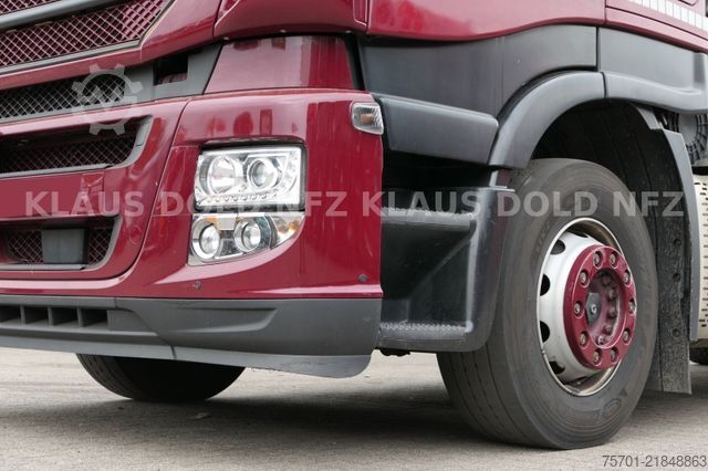 Camion cu platformă și prelată IVECO Stralis 460 PP Bordwände Retarder LBW Euro 6