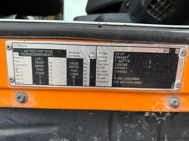 Saugwagen SCANIA R450 4x2 Euro 6 Disab Centurion LN20 Sauglader