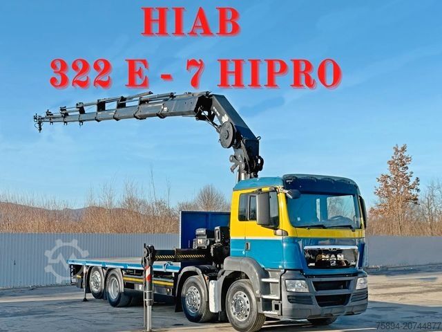 Auto-dizalica montirana na kamionu MAN TGS 32.440*Platform 7,20m * HIAB 322 E - 7 HIPRO