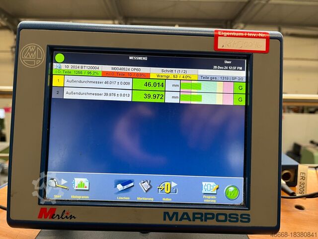 Dispositivo indicador de medición Mandril de medición EasyBox U4F Marposs Merlin