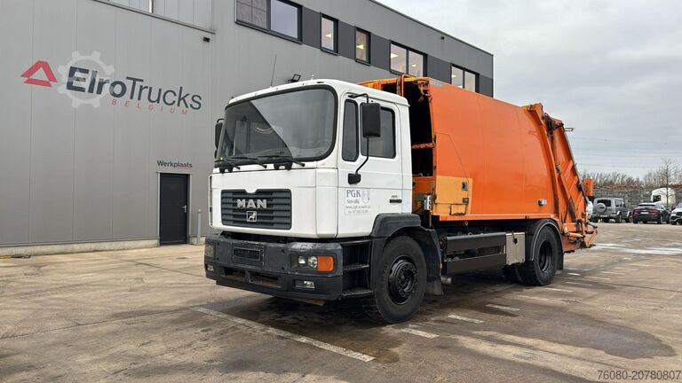 Vuilniswagen MAN 18.285 (GARBAGE TRUCK / TOP CONDITION / 6 CYLIN...