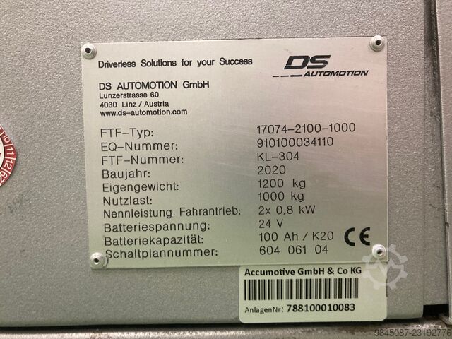 Système de transport sans conducteur DS AUTOMOTION 17074-2100-1000