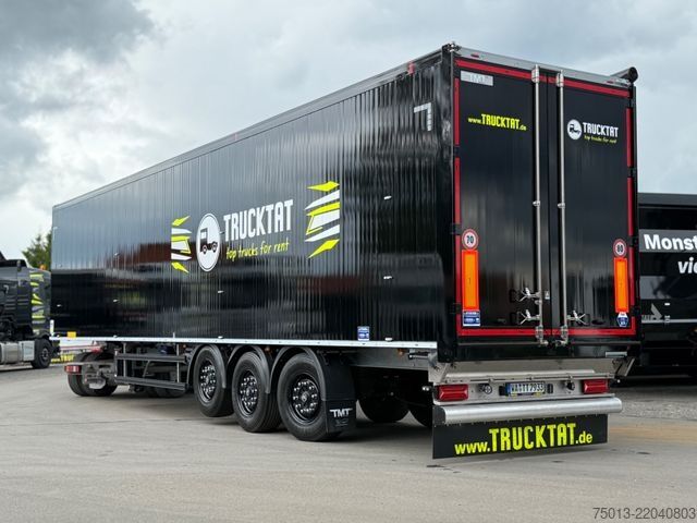 Yürüyen tabanlı yarı römork  TMT 92 cbm, Lift- u Lenkachse, Schutzplane links