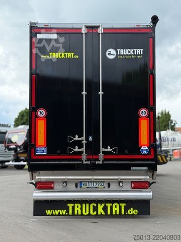 Yürüyen tabanlı yarı römork  TMT 92 cbm, Lift- u Lenkachse, Schutzplane links