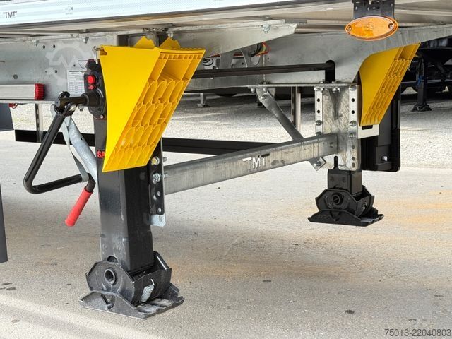 Yürüyen tabanlı yarı römork  TMT 92 cbm, Lift- u Lenkachse, Schutzplane links